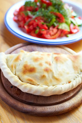 Calzone and salad b