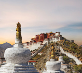 Palais du Potala à Lhassa -Tibet