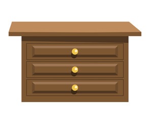 bed stand isolated illustration
