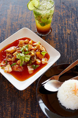 thailand fish in soused ith rice a