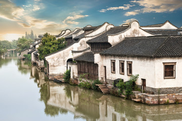 Naklejka premium Water town of Wuzhen in Zhejiang province - China