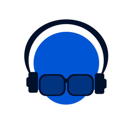 man with sunglasses and headphones