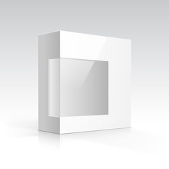 Vector Blank Box with Transparent Window