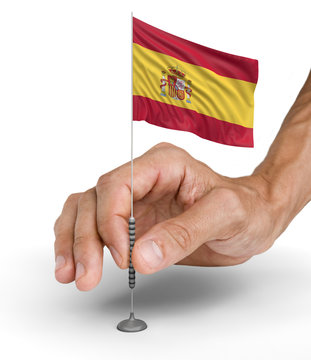 3D Spanish flag
