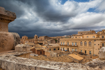 Above the rooftops in Noto