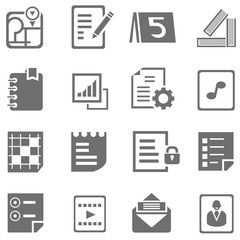 file icons set, document icons