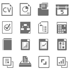 file icons set, document icons