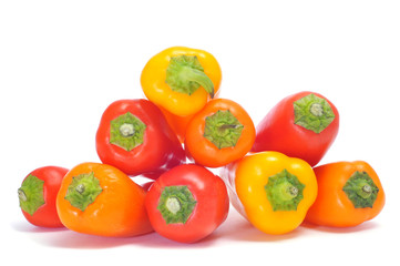 sweet peppers of different colors