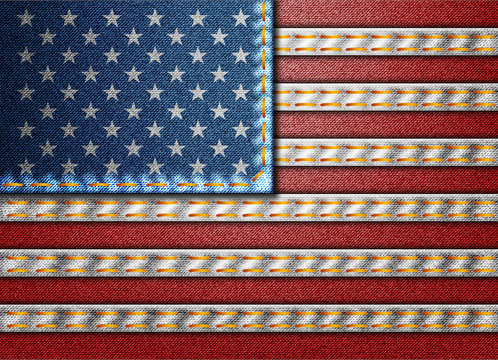 Denim USA flag