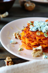 rustic pumpkin pancakes