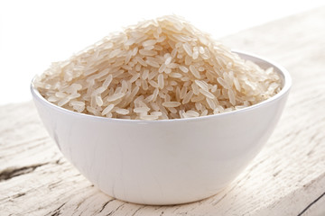 Rice in a bowl.