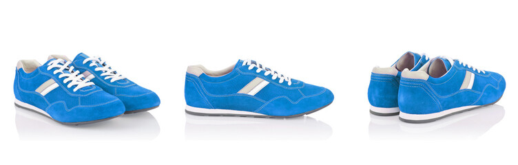 Sport shoes isolated on the white