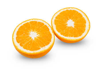 Cut oranges