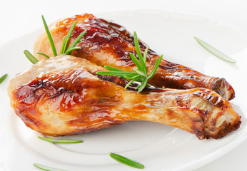 Roasted chicken legs