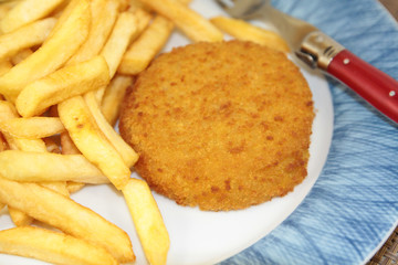 cordon bleu et frites