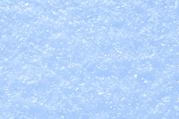 Fototapeta na wymiar Blue sparkling snow background.
