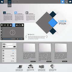Professional Minimalist Clean Business Website Template Design 