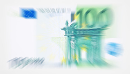 100 Euro Schein abstrakt Hintergrund