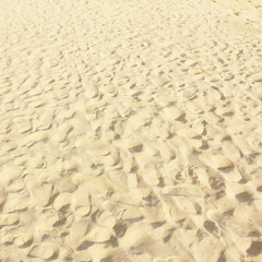 Sand pattern of a beach in the summer