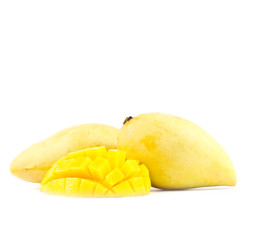 Mango fruit isolated on white background