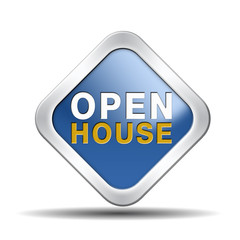 Open house icon or sign