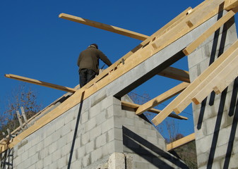 construction de maison - charpentier