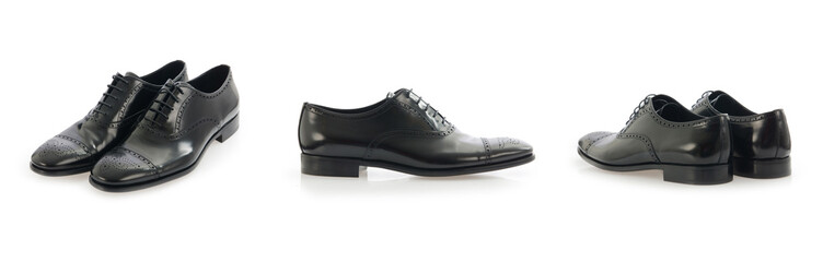 Male shoes isolated on the white background
