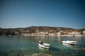 Fototapeta na wymiar Blue lagoon on Crete, Greece