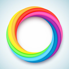 Rainbow colored ring
