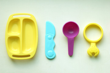 colorful toy & 食事の玩具