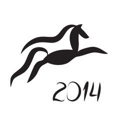 silhouette of a horse