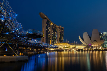 Night Scene of Marina Bay, Singapore