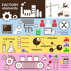 Factory And Other Elements - Set