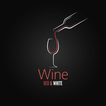 wine glass concept menu design