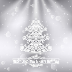merry christmas happy new year holiday background