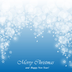 Lights on blue background - Vector illustration