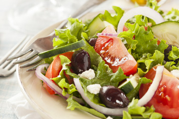 Homemade Organic Greek Salad