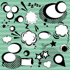 Speech Bubbles Set - Isolated On Background