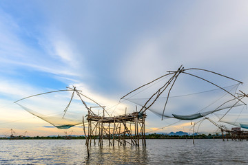 Fishing with nets of fishermen.