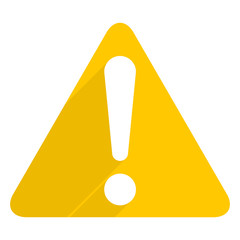 Exclamation danger sign