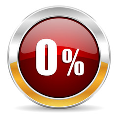 0 percent icon