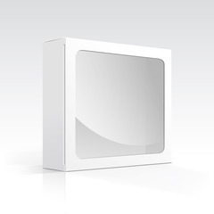 Vector Blank Box with Transparent Window