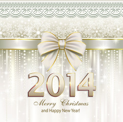 Fototapeta na wymiar christmas greeting card 2014