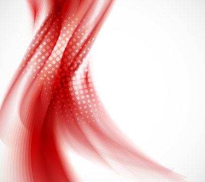 Wavy red background