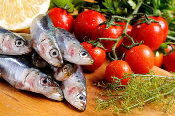 sardines and tomato