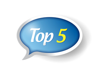 top 5 message bubble illustration design