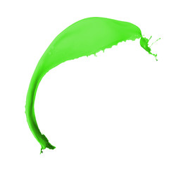 green paint splash