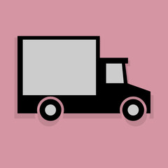 Transportation icon or sign, vector illustration