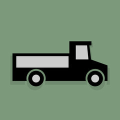 Transportation icon or sign, vector illustration