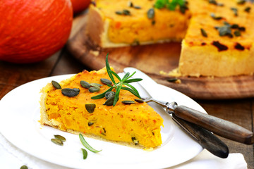 Kürbis Quiche